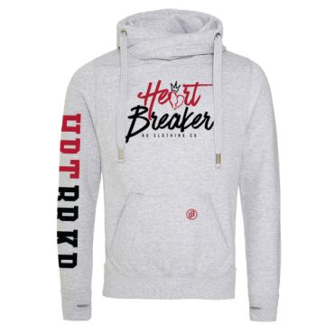 Heart Breaker cross neck hoodie